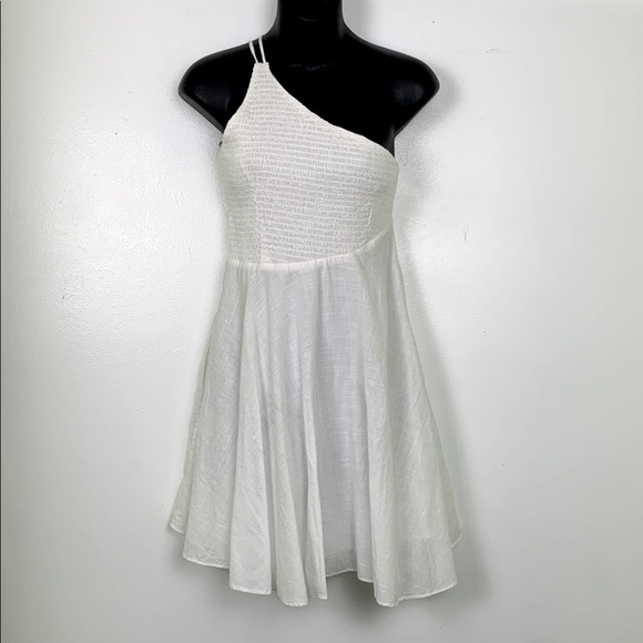 Urban Outfitters Dahlia Asymmetrical Smocked Mini Dress - Picture 6 of 13